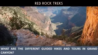 what are the different guided hikes and tours