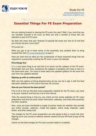 study for fe comments@studyforfe com https