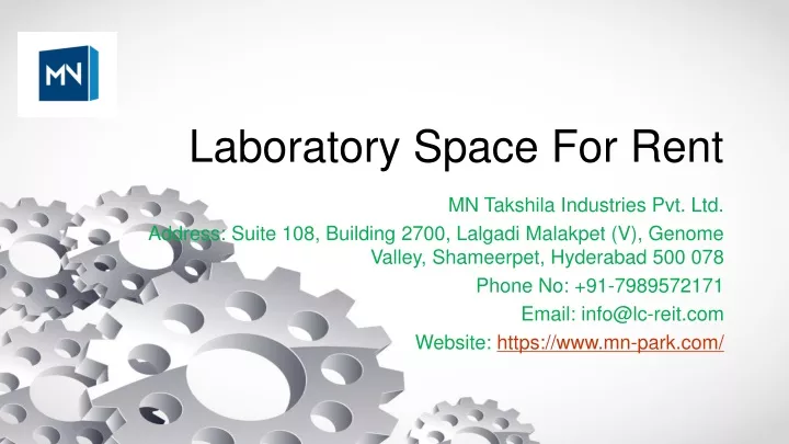 laboratory space for rent