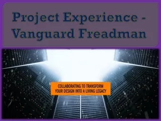 project experience vanguard freadman