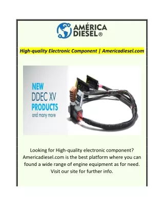 High-quality Electronic Component  Americadiesel