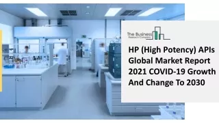 hp high potency apis global market report 2021