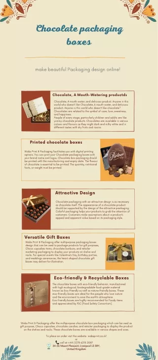 chocolate packaging boxes