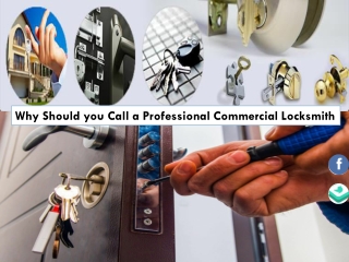 Why Should you Call a Professional Commercial Locksmith