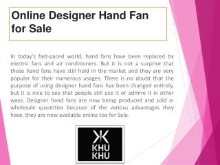 online designer hand fan for sale