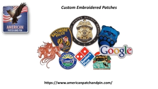Custom Embroidered Patches | americanpatchandpin.com