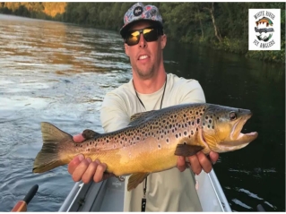 Fly fishing the white River