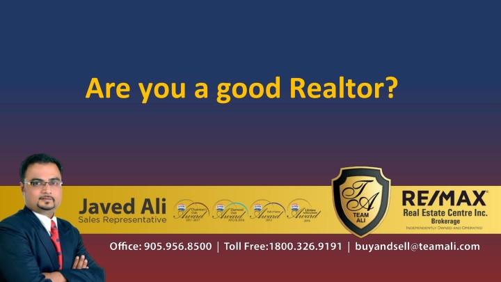 are you a good realtor