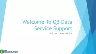 welcome to qb data service support