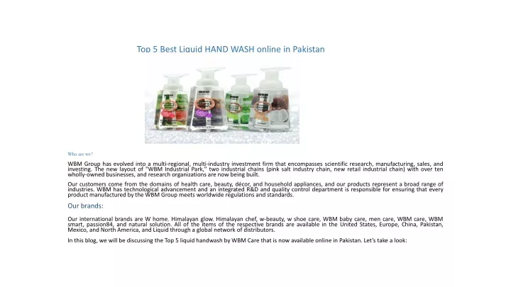 top 5 best liquid hand wash online in pakistan