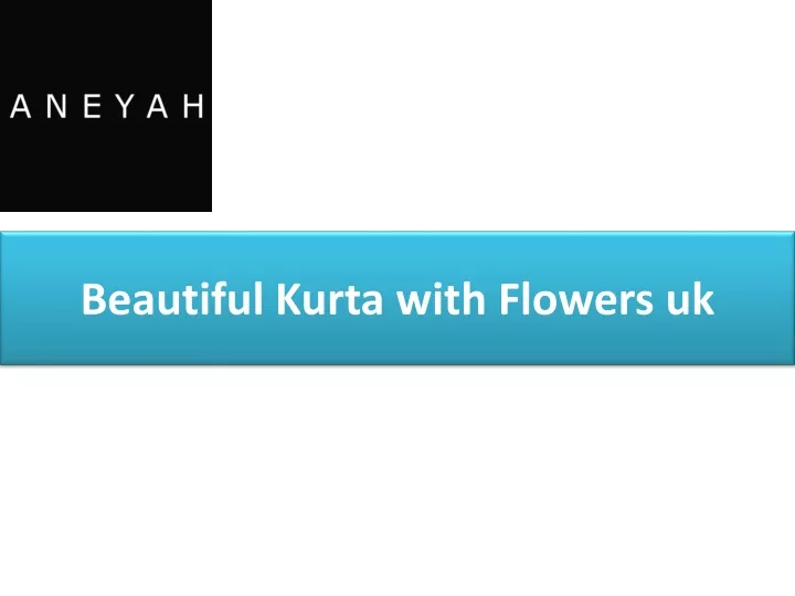 beautiful kurta with flowers uk