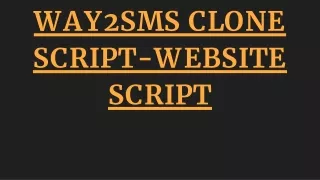 way2sms clone script website script