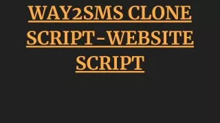way2sms clone script website script