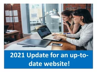 2021 Update for an up-to-date website!