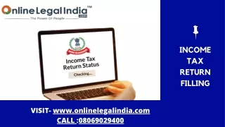How to File Income tax return online in 5 Steps ? Know more from this slides