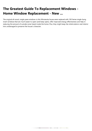 the greatest guide to replacement windows home