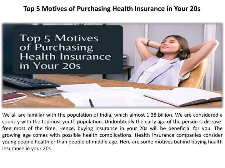 top 5 motives of purchasing health insurance