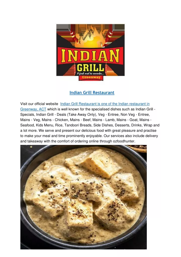 indian grill restaurant visit our official