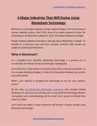 top blockchain technology companies