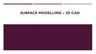 surface modelling 3d cad