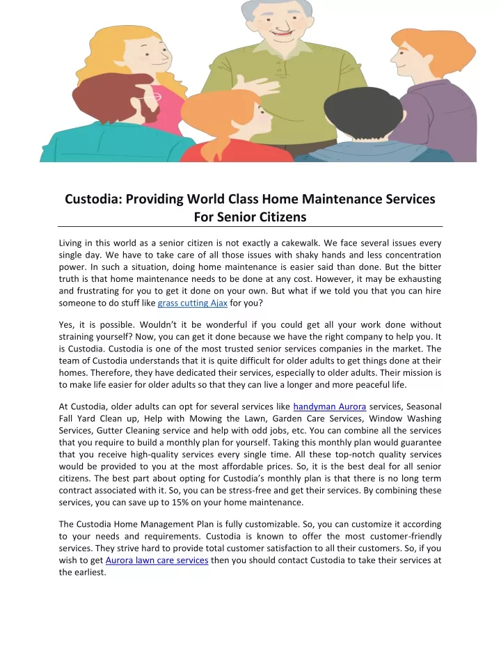 custodia providing world class home maintenance