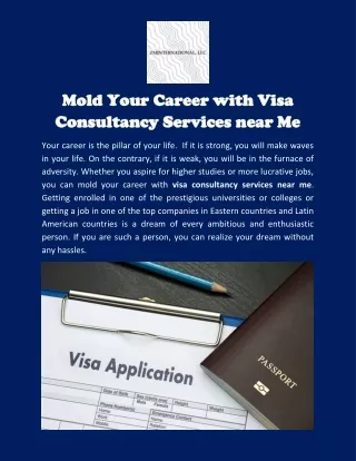 How Can I Get The Best Visa Consultancy Services Near Me | ZM International LLC