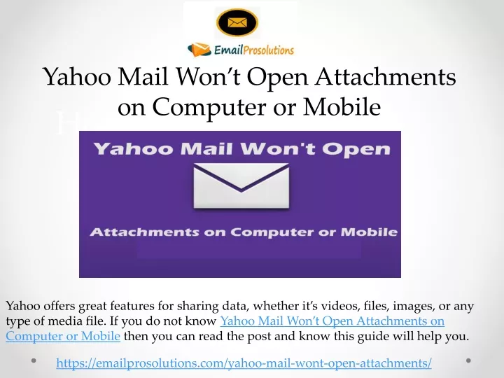 yahoo mail won t open attachments on computer