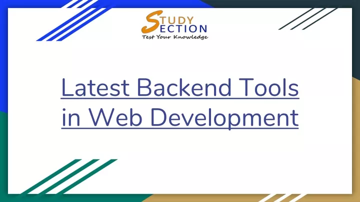 latest backend tools in web development