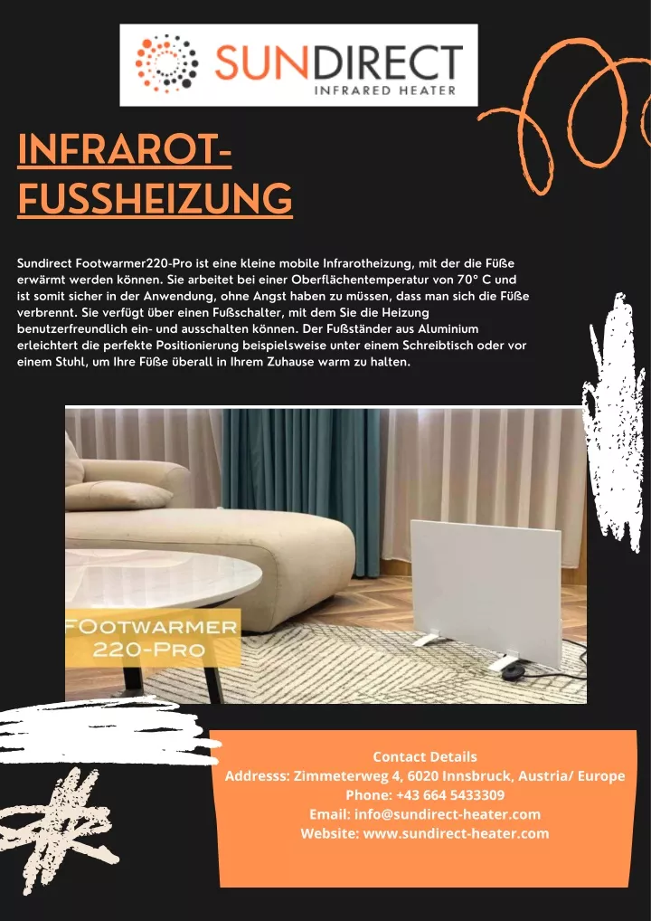 infrarot fussheizung