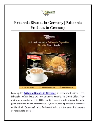 Britannia Products in Germany