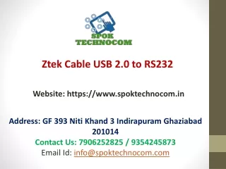 ztek cable usb 2 0 to rs232