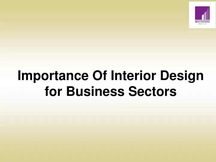 importance of interior design for business sectors