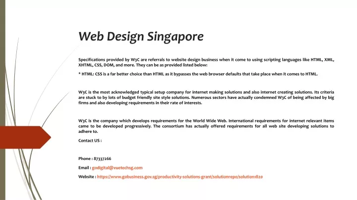 web design singapore