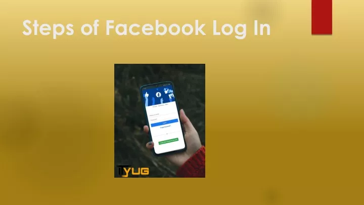 steps of facebook log in