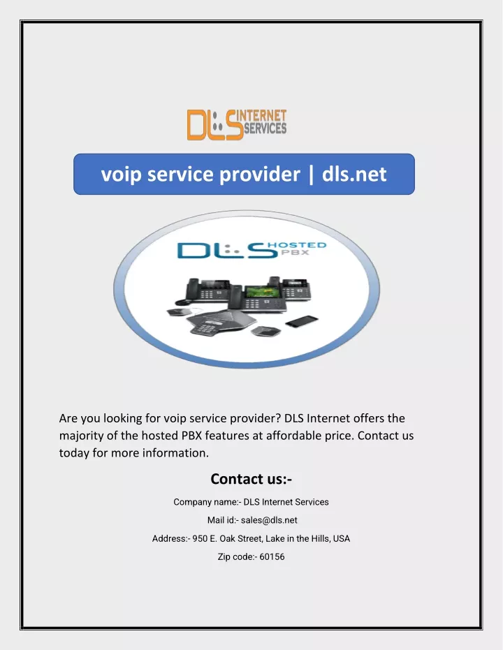 voip service provider dls net