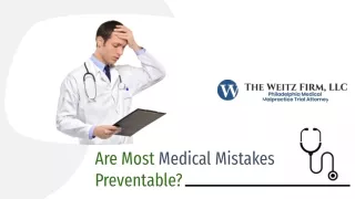 Are Most Medical Mistakes Preventable?