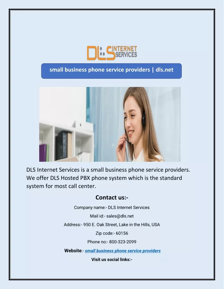 small business phone service providers dls net