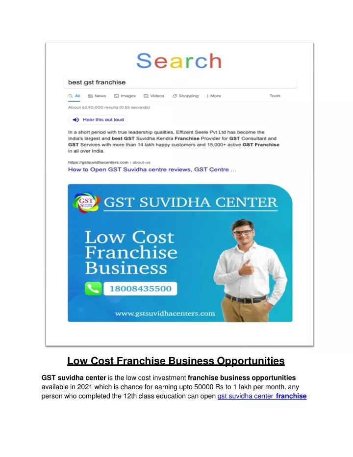 low cost franchise business opportunities