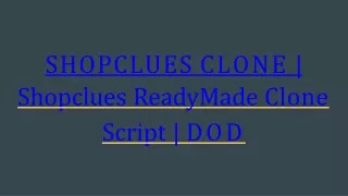 shopclues clone