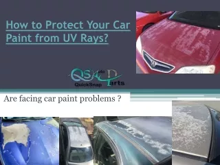How to Protect Your Car Paint from UV Rays?