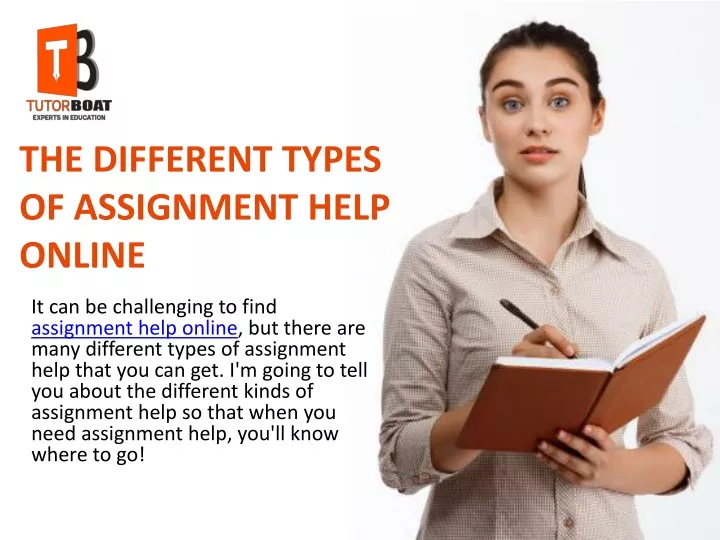 the different types of assignment help online