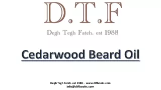 cedarwood beard oil
