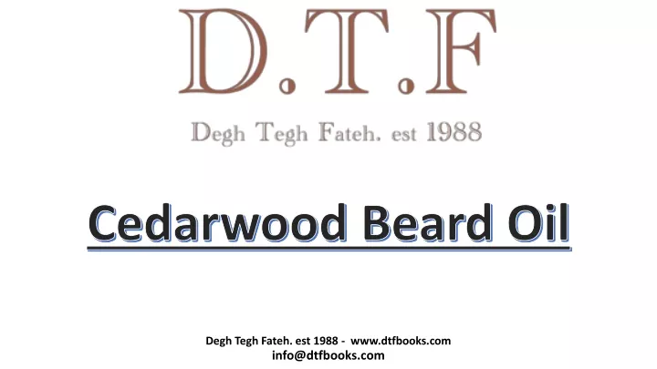 cedarwood beard oil