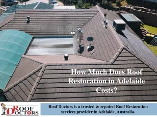 How Much Does Roof Restoration in Adelaide Costs