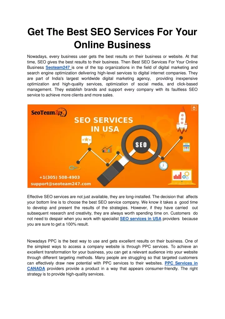 get the best seo services for your online