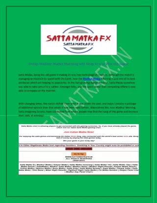 money can be earned from satta matka