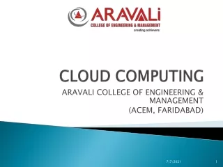 CLOUD COMPUTING