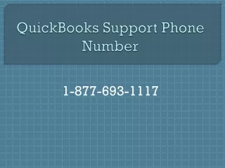QuickBooks Support Phone Number 1-877-693-1117
