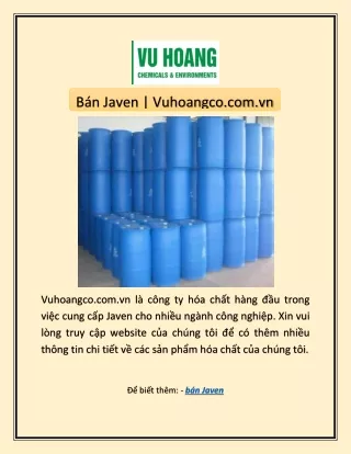 Bán Javen | Vuhoangco.com.vn