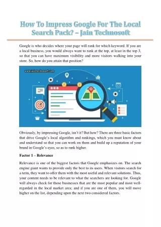 google is who decides where your page will rank